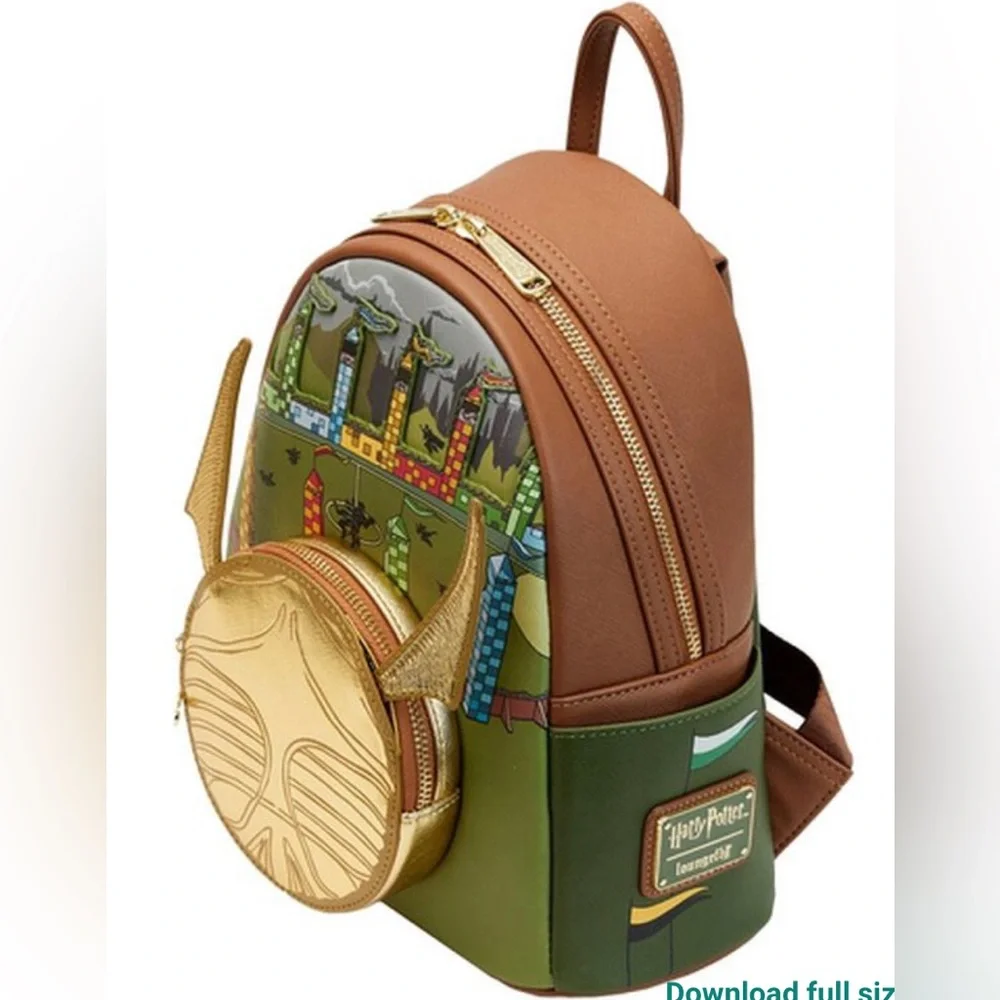 NWT - Loungefly Harry Potter Golden Snitch Mini Backpack
